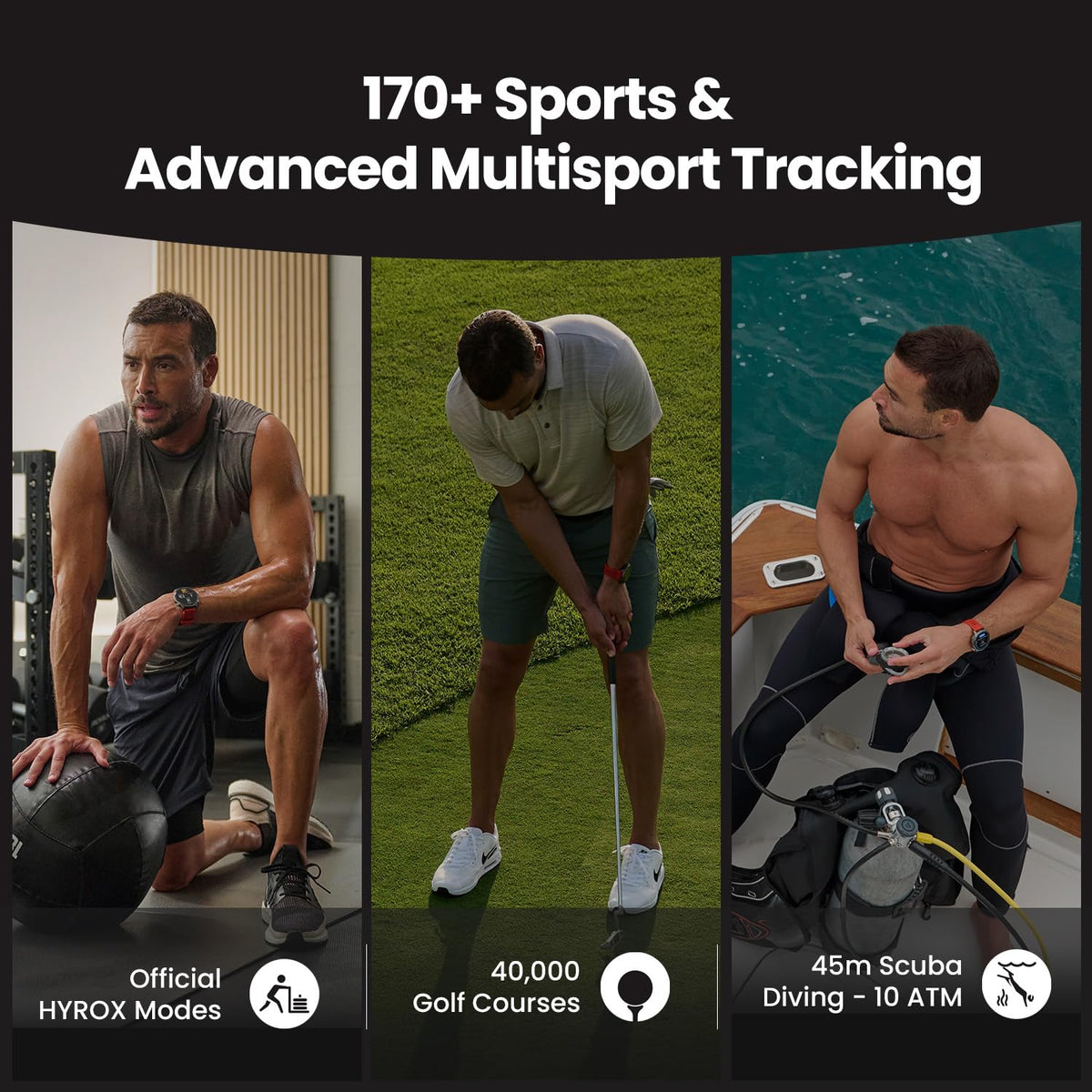 Amazfit Balance 2 Smart Watch 47mm AMOLED Sapphire Glass Display, Offline Maps, Dual Band GPS, 21 Days Battery, 170+ Sport Modes, Hyrox & Golf Mode