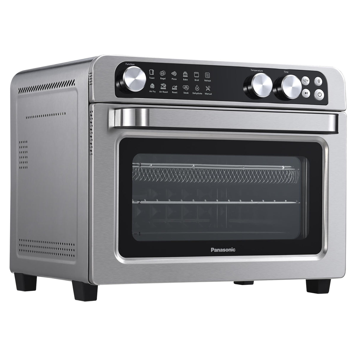 Panasonic FlashXpress Toaster Oven Countertop, 4-Slice Compact Size with Double Infrared Heating, 6 Auto Cook Options and Precise Temperature Control