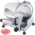 VEVOR Commercial Meat Slicer, 10 inch Electric Food Slicer, 240W Frozen Meat Deli Slicer, Premium Chromium-plated Steel Blade Semi-Auto Meat Slicer