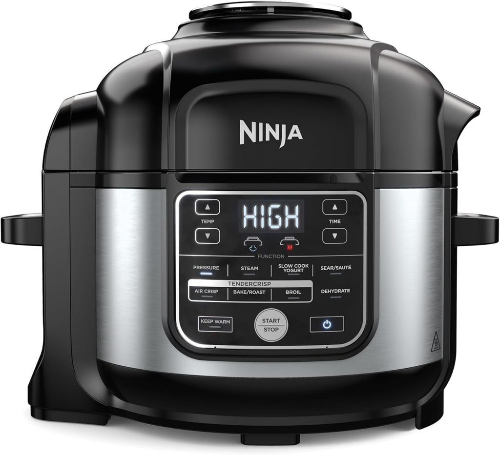 Ninja Foodi 10 in 1 (OS300), 6.5 Quart Pro Pressure Cooker Air Fryer Multicooker, Precise Heating, Family Capacity, Stainless