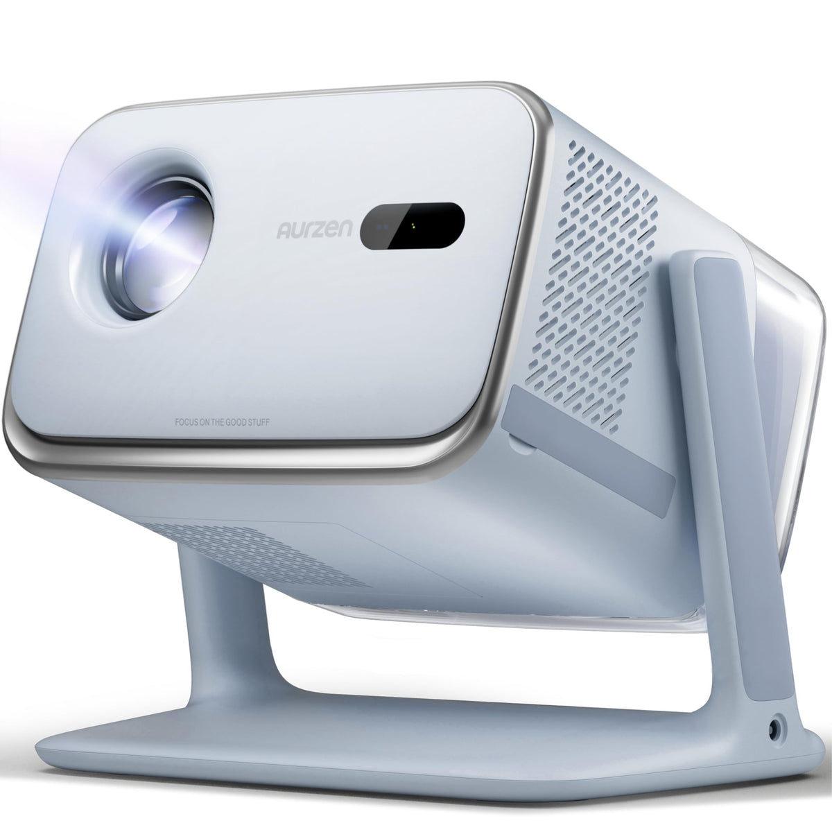 Aurzen BOOM mini Google TV Movie Projector with WiFi and Bluetooth, Voice Control, Family Mode, 20W Dolby Audio, Real-Time Focus, 4K Supported Smart