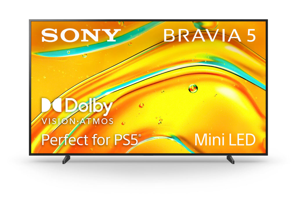 Sony BRAVIA 5 65 Inch TV, Mini LED, 4K Smart Google TV, XR Processor with AI Technology,120hz Television with Dolby Vision/Atmos, Exclusive Features