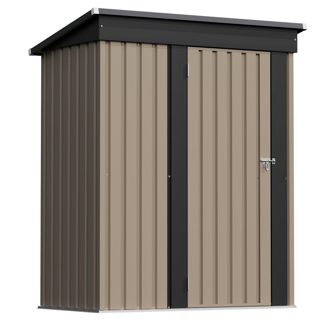 Patiowell 10 x 12 FT Metal Storage Shed for Outdoor, Steel Yard Shed with Design of Lockable Doors, Utility and Tool Storage for Garden, Backyard