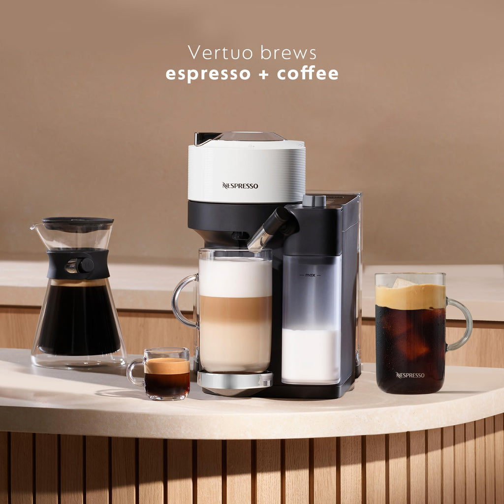 Nespresso Vertuo Lattissima Coffee and Espresso Maker by De'Longhi, Matte Black & Glossy