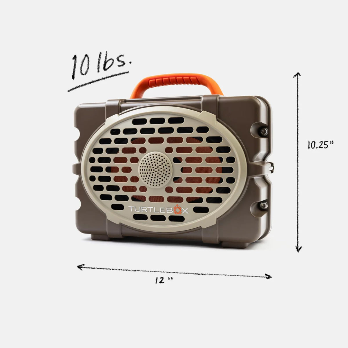 Turtlebox Original Gen 3: Portable Outdoor Bluetooth Speaker C Ultra-Loud (120dB), Waterproof (IP67), Rugged, Impact-Resistant, 3-Day Battery | Party
