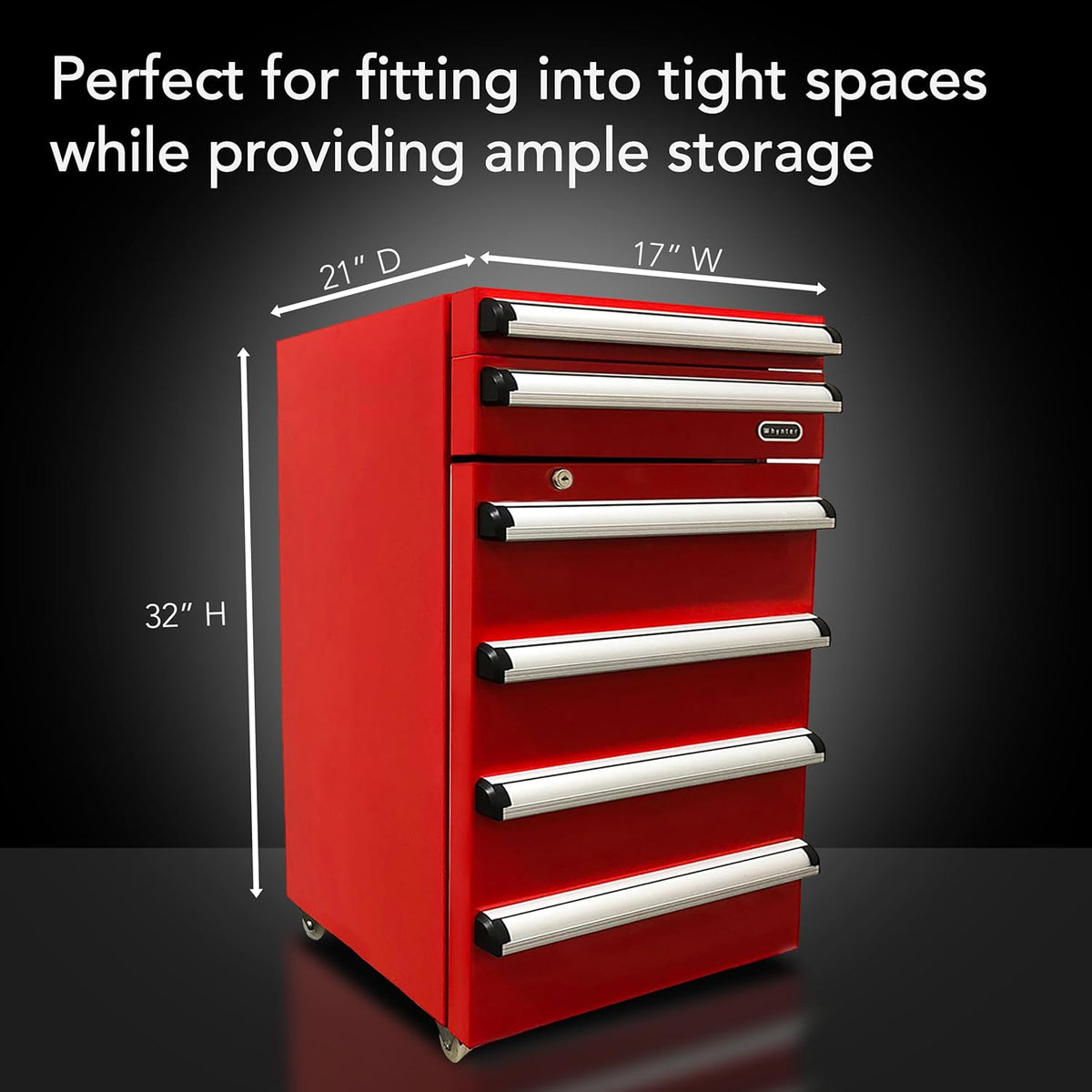 Whynter TBR-185SR 1.8 cu. ft. Portable Tool Box Refrigerator with 2 Drawers and Lock - Red