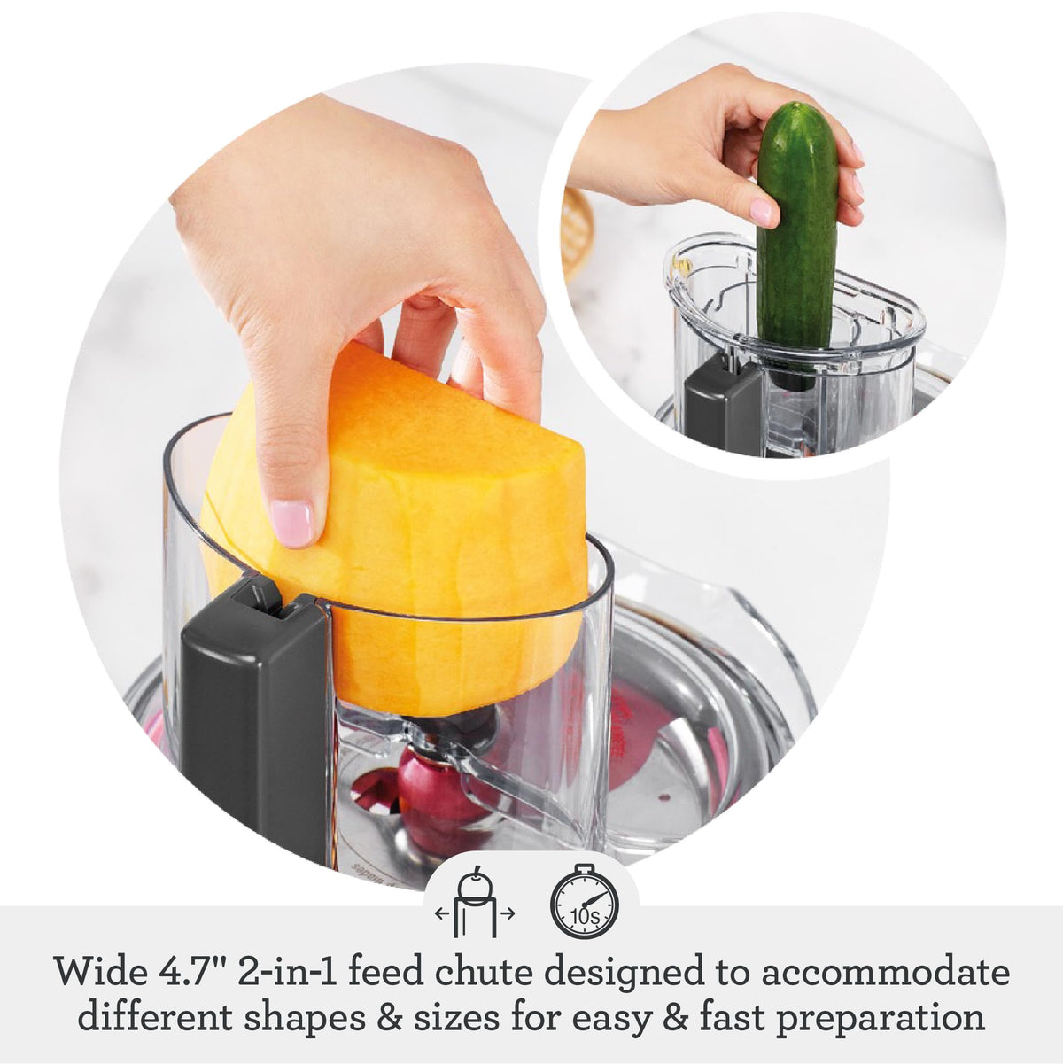 Breville BFP638 Paradice 9 Cup Food Processor and Dicer, Small, Black Truffle