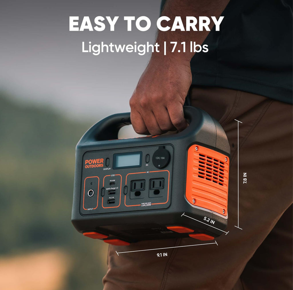 Jackery Portable Power Station Explorer 300, 293Wh Backup Lithium Battery, Solar Generator for Outdoors Camping Travel Hunting Blackout (Solar Panel