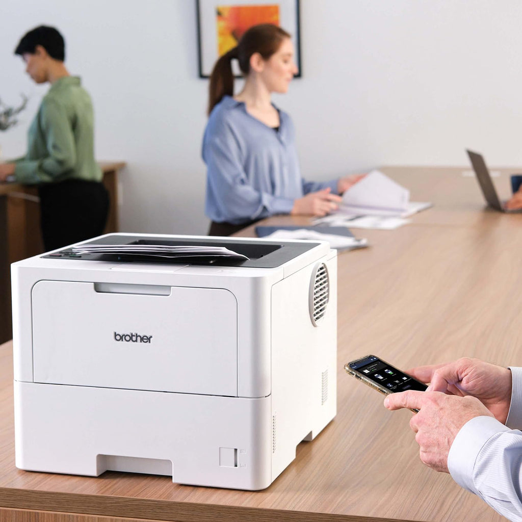 Brother Professional Laser Printer with High-Speed 50 ppm Output, Advanced Security Features, and Wireless Networking for Business, Monochrome