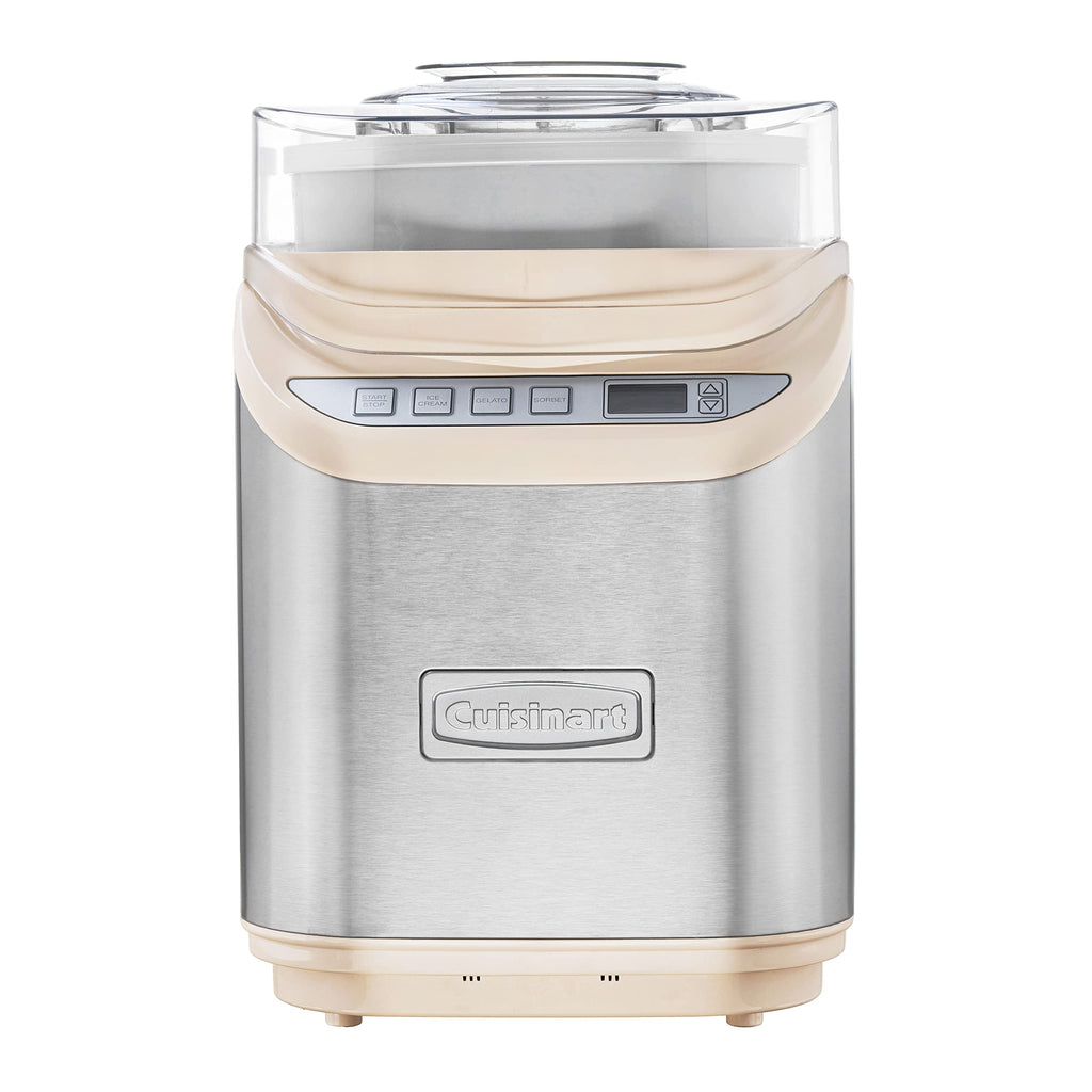 Cuisinart Ice Cream Maker Machine, 2-Quart Stainless Steel Frozen Yogurt, Gelato, Sorbet, Ready in 20 Minutes, LCD Screen and Timer, ICE-70P1