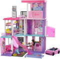 Barbie 60th Celebration DreamHouse Doll House Playset (3.75-feet) with 2 Exclusive Dolls, Car, Pool, Slide, Elevator, Lights & Sounds, 100+