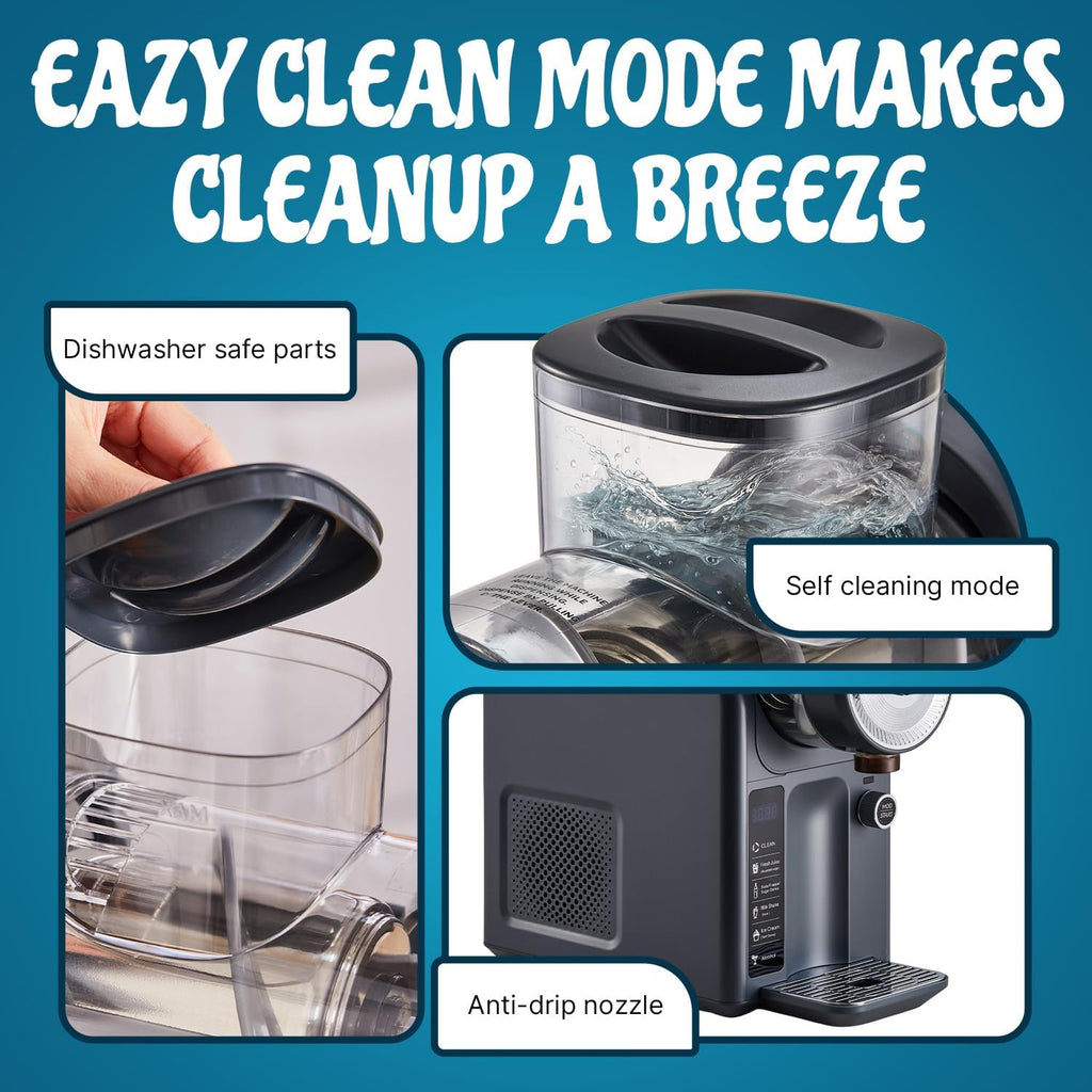 Slushie Machine for Home, No Ice Needed Professional Frozen Drink Maker & Soft-Serve Ice Cream Machine- 1.8 L Capacity Slushy Machine for Margaritas