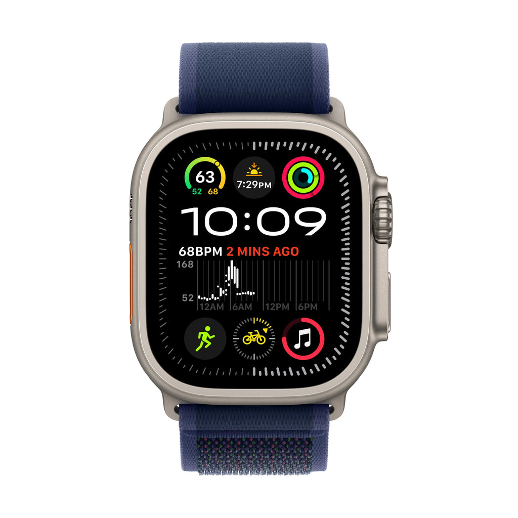 Apple Watch Ultra 2 (GPS + Cellular, 49MM) - Black Titanium Case with Black Ocean Band (Renewed Premium)