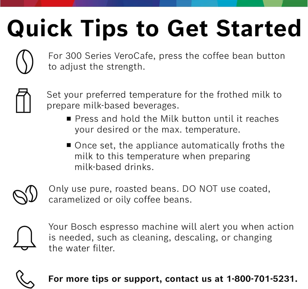 Bosch 300 Series Fully Automatic Espresso and Coffee Machine C In-Cup Frother, OneTouch Milk Drinks, 5 Drink Options, Ceramic Grinder, Easy Clean &
