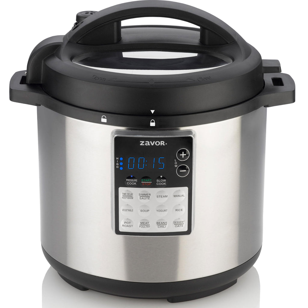 Zavor LUX LCD 6 Quart Multi-cooker with America's Test Kitchen Multicooker Perfection Cookbook, Stainless Steel