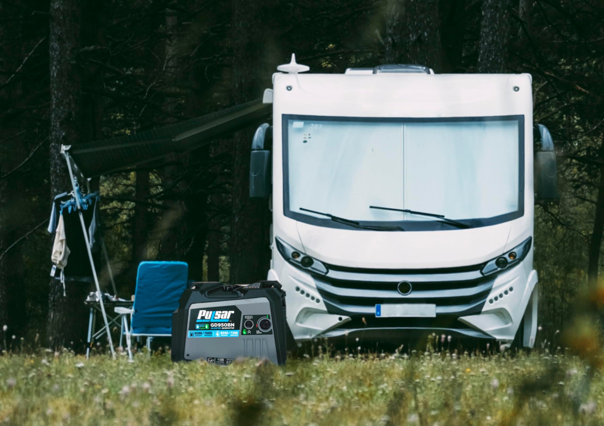 Pulsar GD10KBN 10500W Dual Fuel Home Backup Portable Inverter Generator with Wheel Kit and Electric Start RV Ready