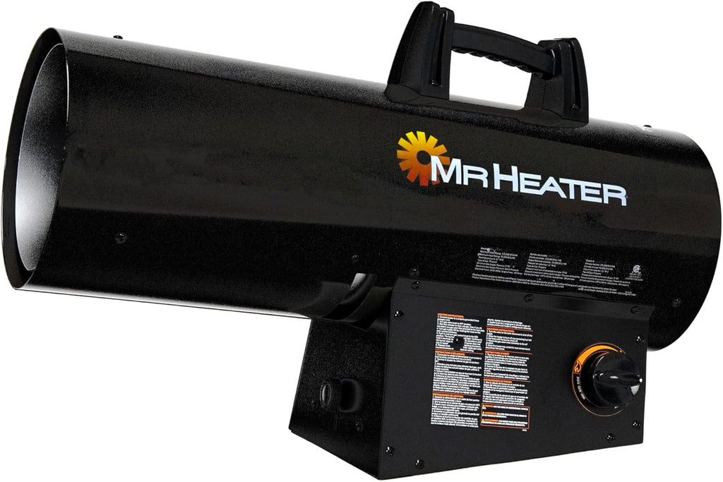 Mr. Heater 125,000 BTU Forced Air Propane Space Heater with 10 ft. Hose and Regulator