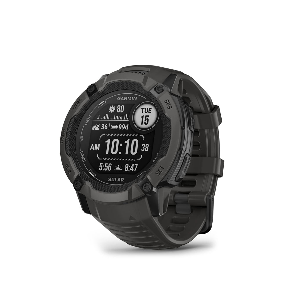 Garmin Instinct 2X Solar - Tactical Edition, Rugged GPS Smartwatch, Built-in Flashlight, Ballistics Calculator, Solar Charging Capability, Coyote Tan