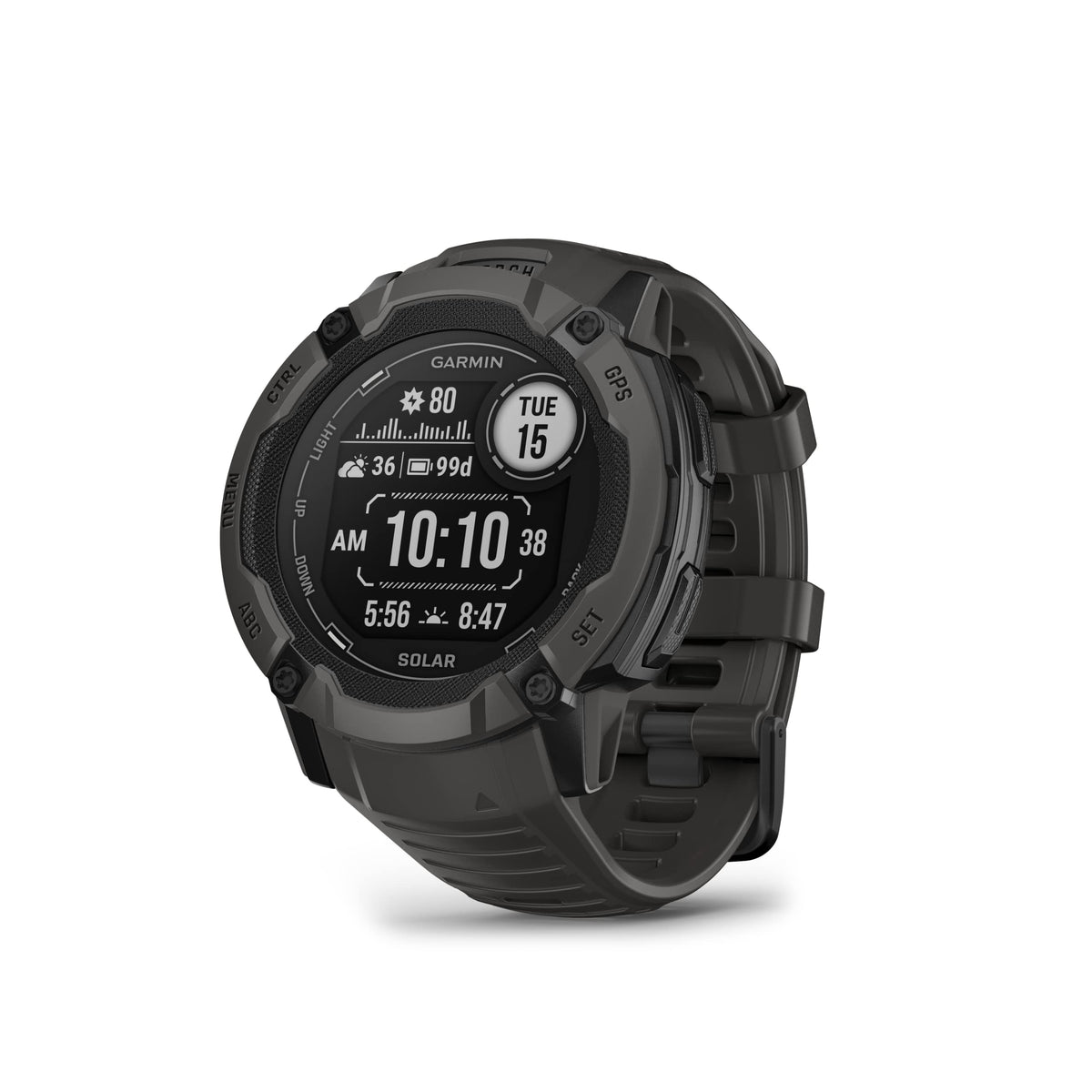 Garmin Instinct 2X Solar - Tactical Edition, Rugged GPS Smartwatch, Built-in Flashlight, Ballistics Calculator, Solar Charging Capability, Coyote Tan