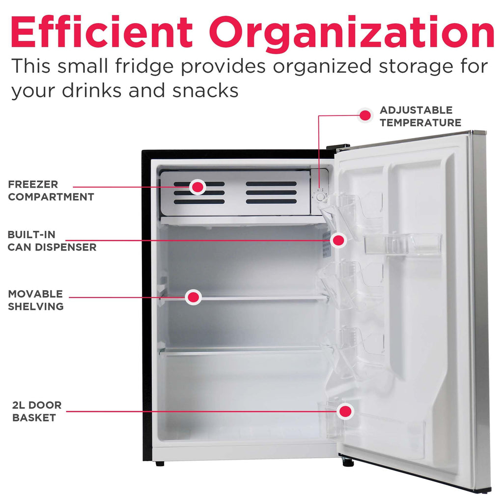Frigidaire EFR285-6COM, 2.5 cu ft Refrigerator, Stainless Steel Door, Platinum Series