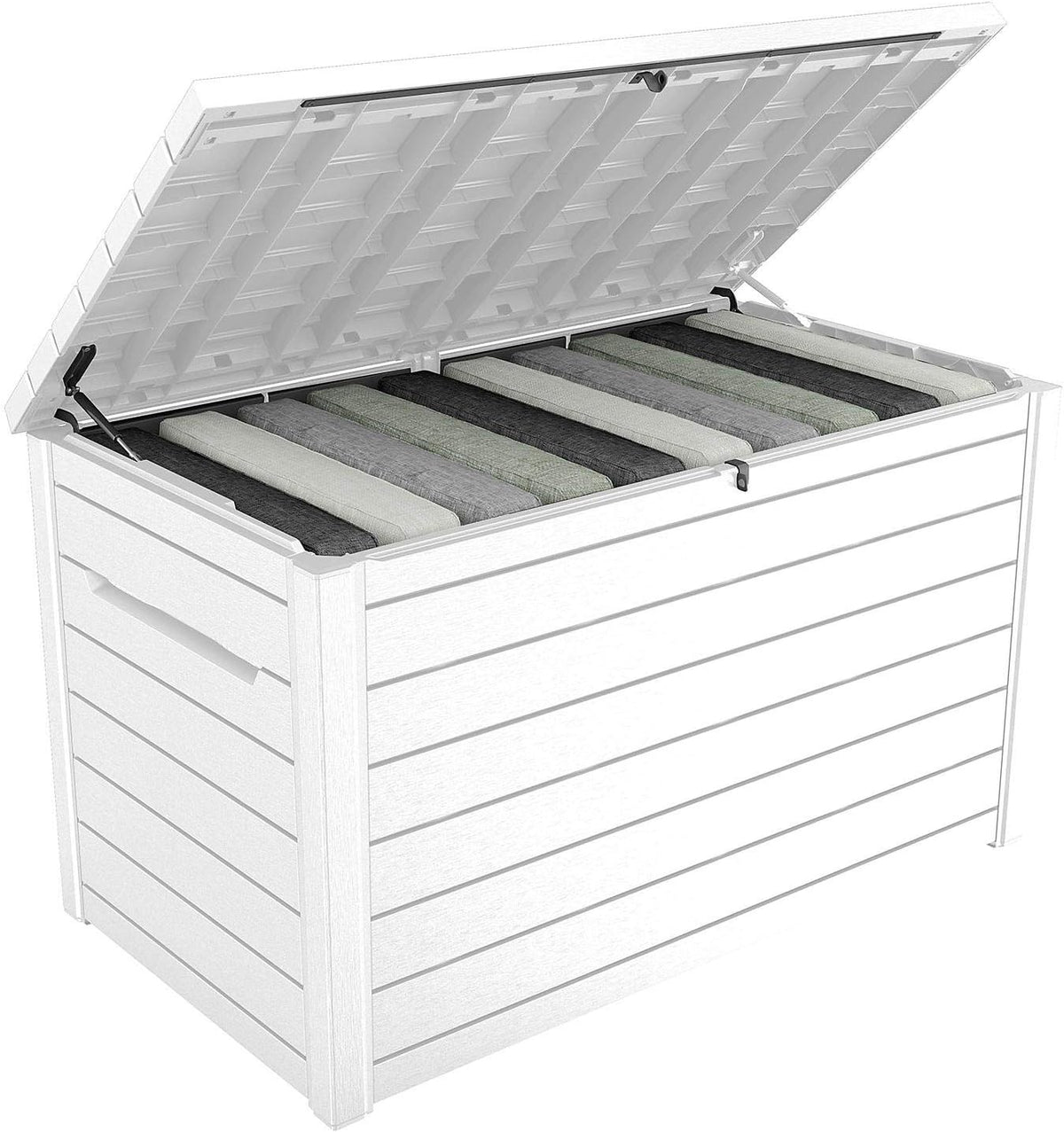 Keter XXL 230 Gallon Deck Storage Box Outdoor Patio Container ~ White