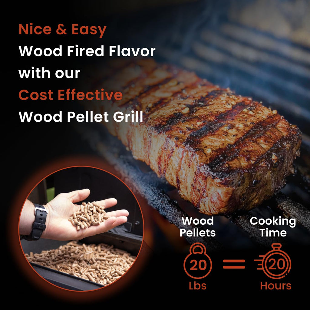 Z GRILLS ZPG-450A2 Wood Pellet Grill & Smoker, PID V3.0 Controller, 459 Sq in Cook Area, Foldable Shelf, Meat Probe, Rain Cover, 8 in 1 BBQ Grill