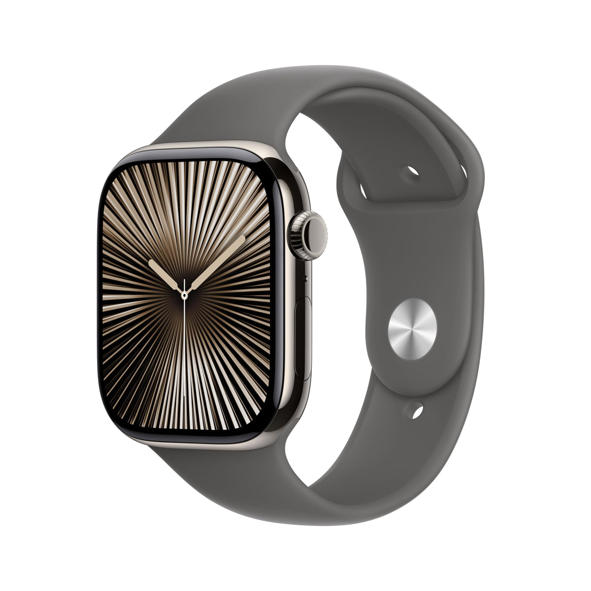 Apple Watch Series 10 [GPS + Cellular, 42mm] - Jet Black Aluminum Case with Black Sport Band, S/M (Renewed)
