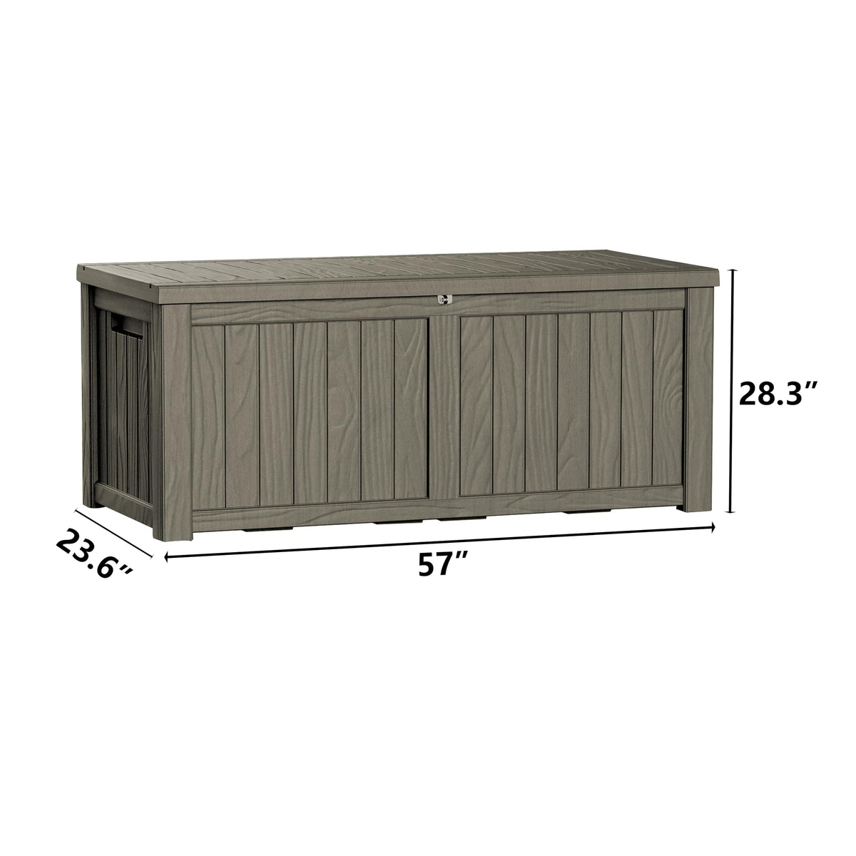 Mersco 320 Gallon Double-Wall Resin Deck Box - Lockable Waterproof Outdoor Storage Box, 1000lbs Capacity & Doubles as Seating for Patio Furniture