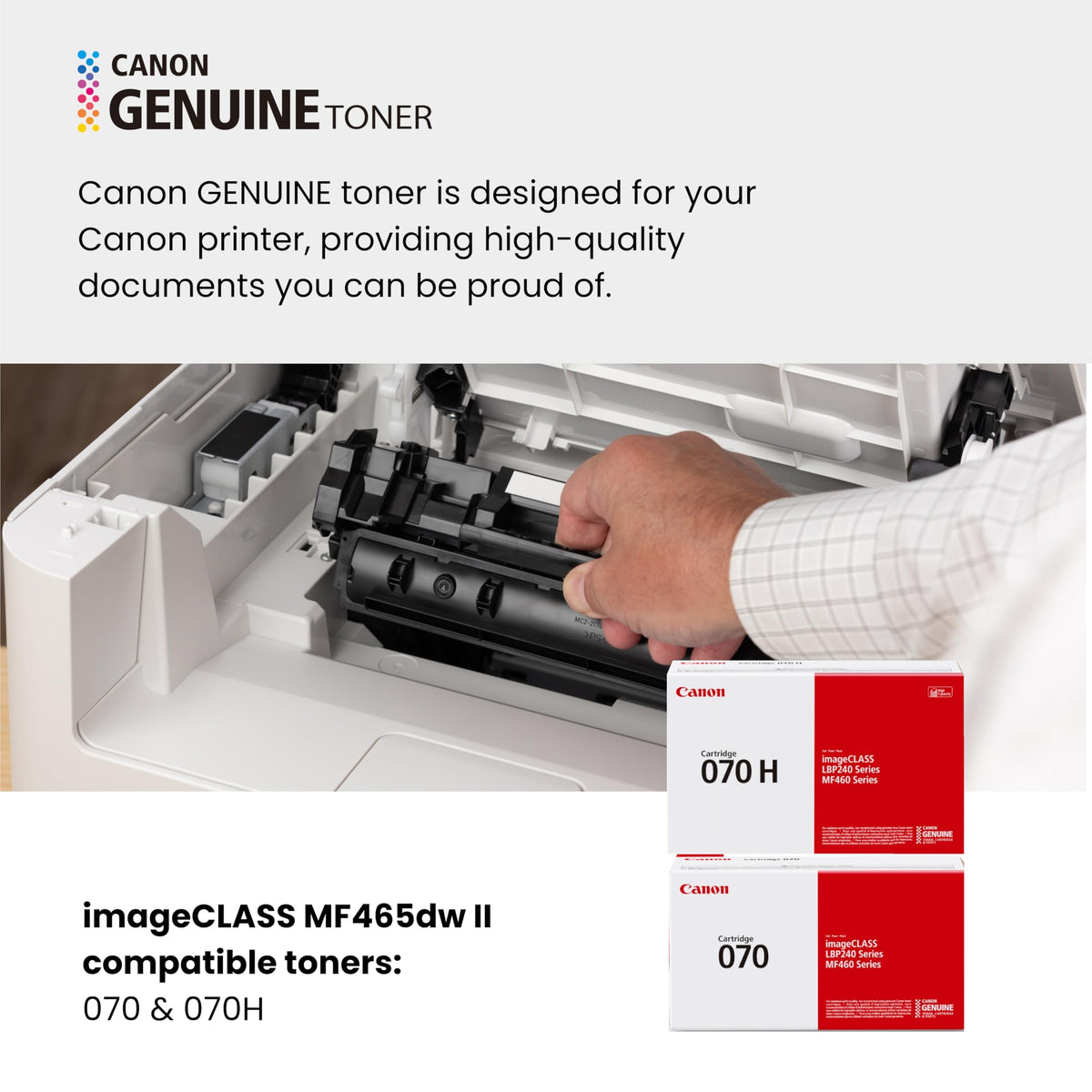 Canon imageCLASS MF465dw II - Wireless Duplex Laser Printer with Print, Copy, Scan, Fax, Expandable Paper Capacity and 3 Year Limited Warranty, 42 PPM