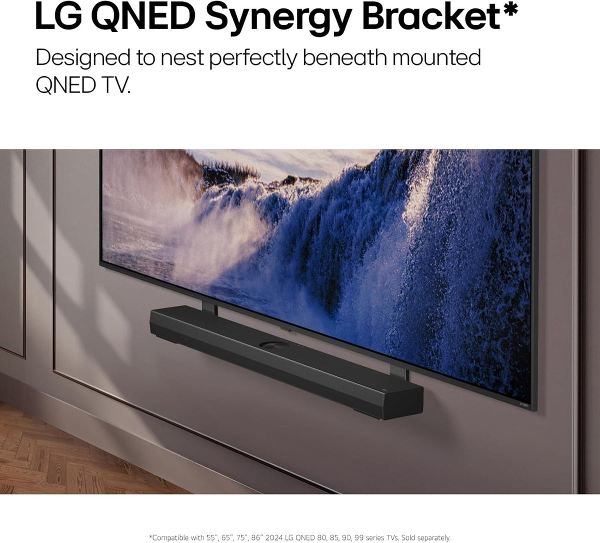 LG S70TY 3.1.1-Channel QNED TV Matching Soundbar, Dolby Atmos, Wow Orchestra, Rear Speaker Ready, Wireless Subwoofer (2024 Model)