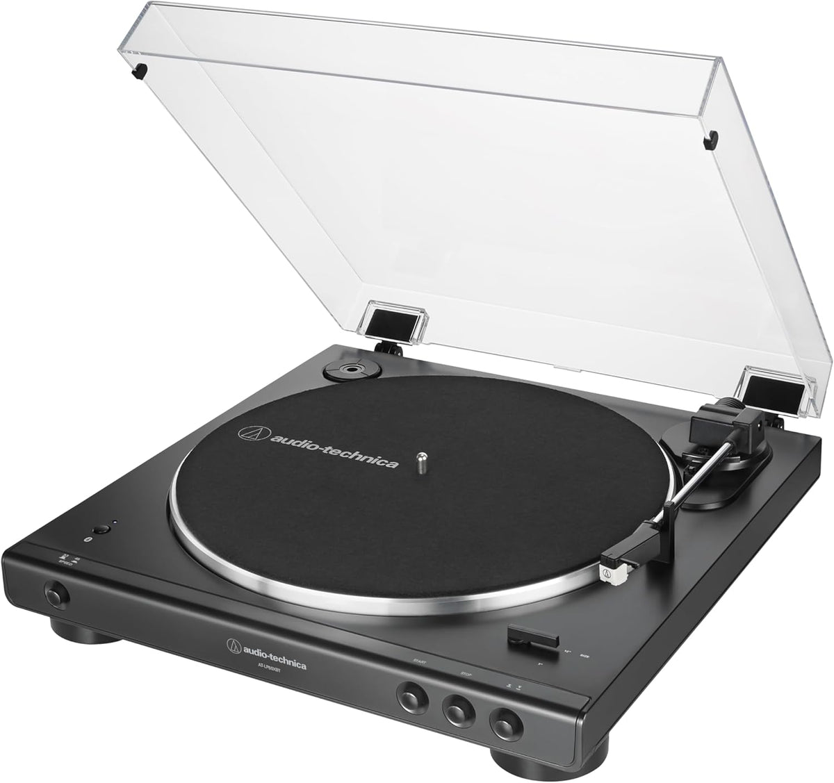 Audio-Technica AT-LP60XBT-BK Fully Automatic Wireless Belt-Drive Turntable (Black) (ATLP60XBTBK)