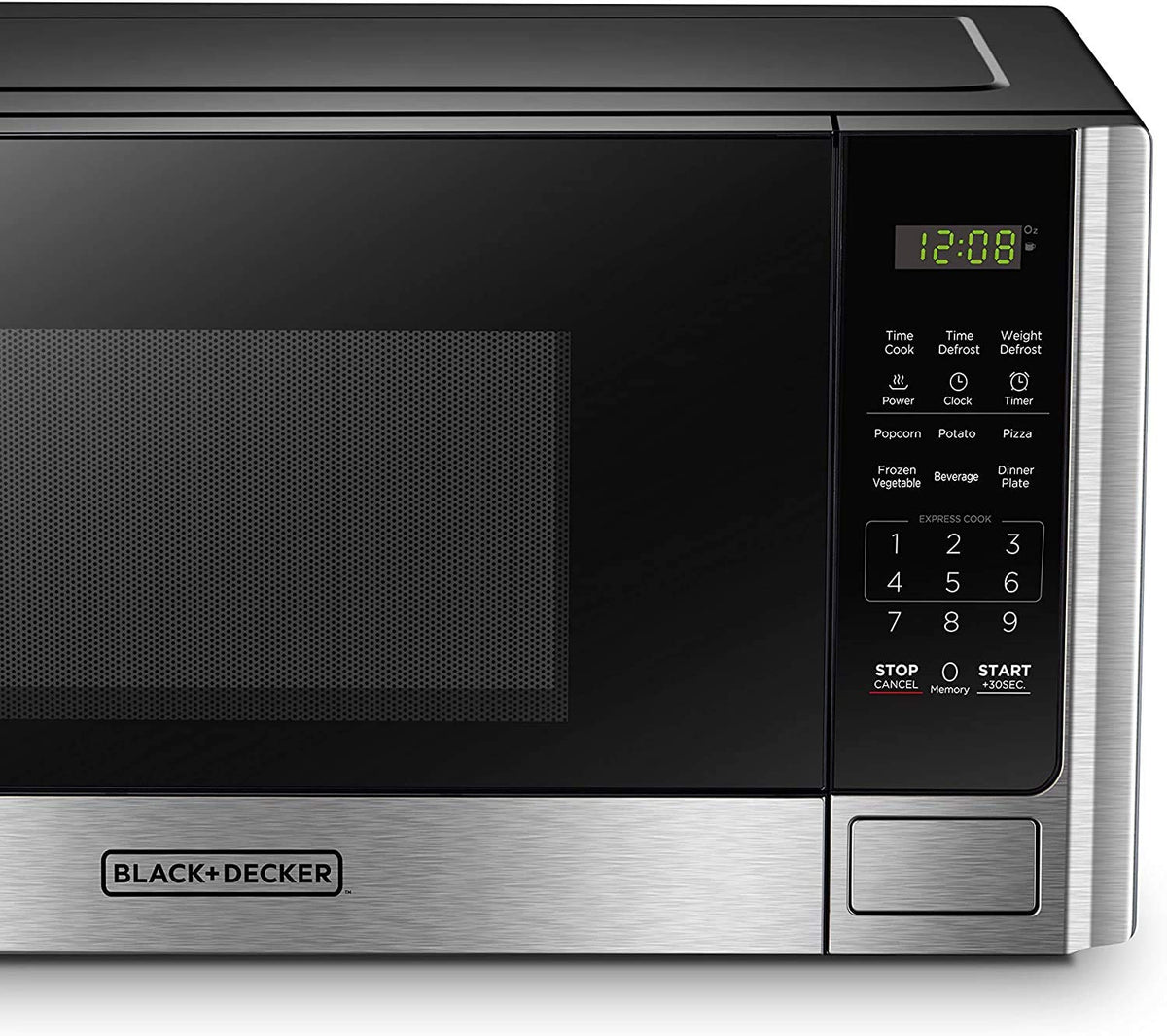 BLACK+DECKER EM044KB19 Over The Range Microwave Oven with One Touch, 1000 Watts, 400 CFM and Auto Cooking, OTR 1.9 Cu.ft