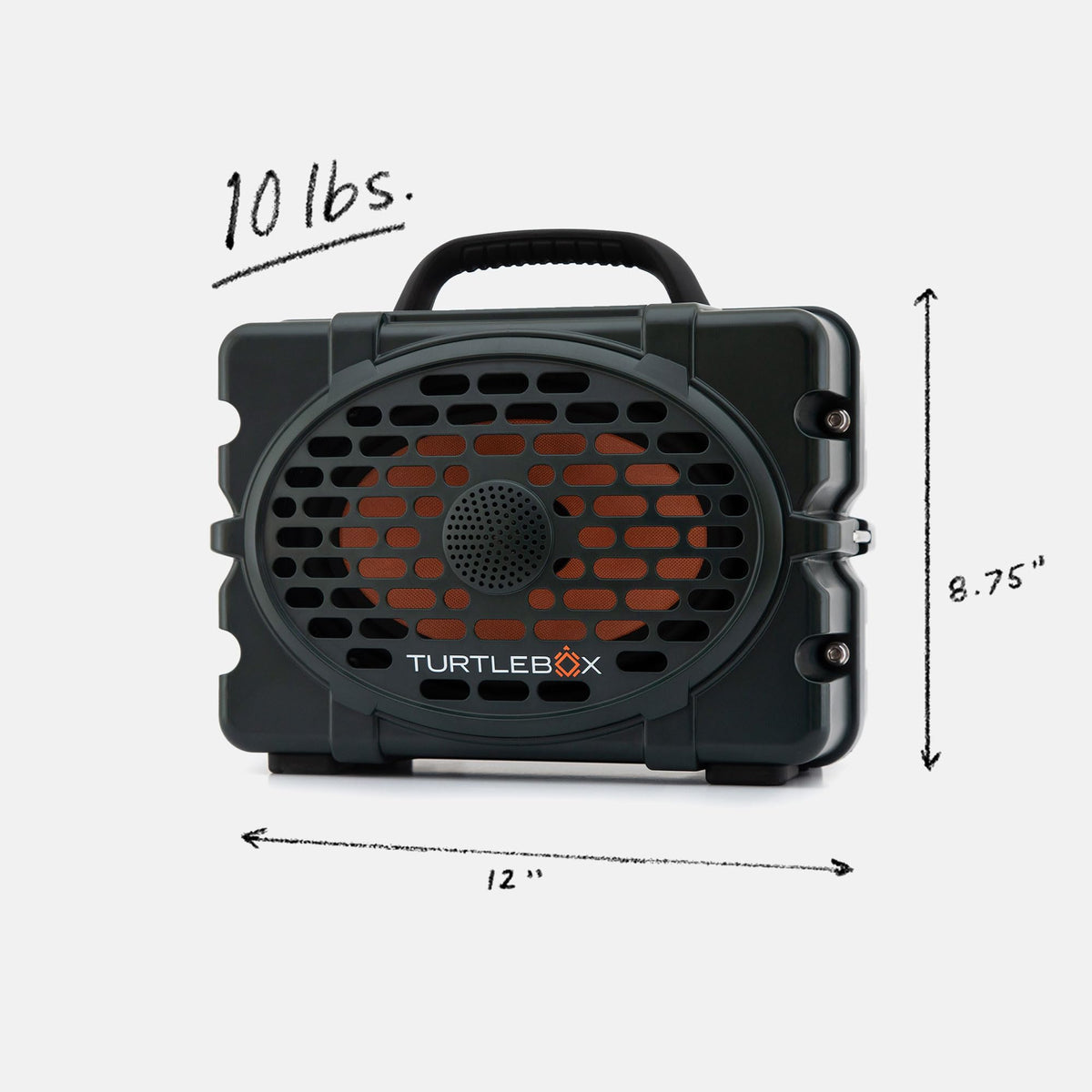 Turtlebox Original Gen 3: Portable Outdoor Bluetooth Speaker C Ultra-Loud (120dB), Waterproof (IP67), Rugged, Impact-Resistant, 3-Day Battery | Party