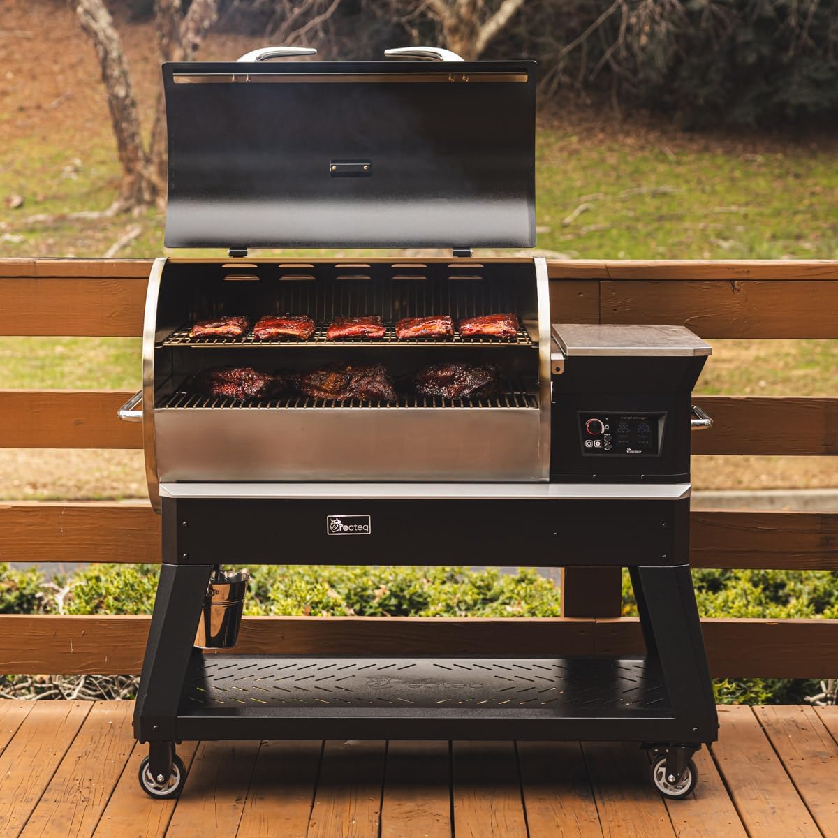 recteq Pellet Grill C Backyard Beast 1200, Pellet Smoker Grill, Wi-Fi-Enabled, Electric Pellet Gril