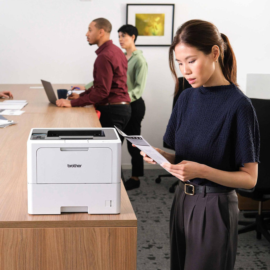 Brother Professional Laser Printer with High-Speed 50 ppm Output, Advanced Security Features, and Wireless Networking for Business, Monochrome