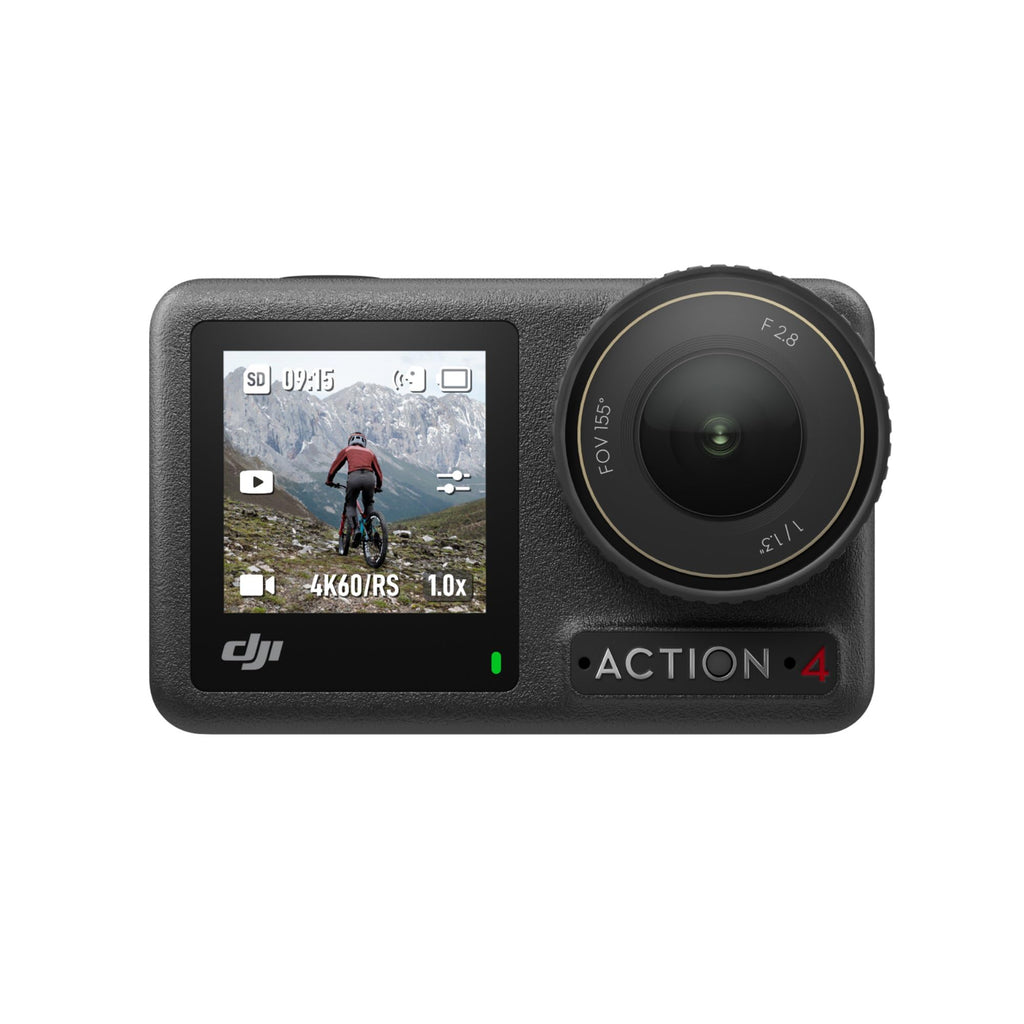 DJI Osmo Action 4 Essential Combo, 4K/120fps Waterproof Action Camera with a 1/1.3-Inch Sensor, Stunning Low-Light Imaging,10-bit & D-Log M Color