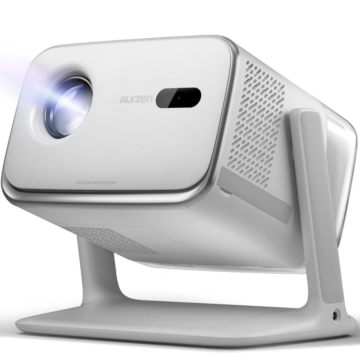 Aurzen BOOM mini Google TV Movie Projector with WiFi and Bluetooth, Voice Control, Family Mode, 20W Dolby Audio, Real-Time Focus, 4K Supported Smart