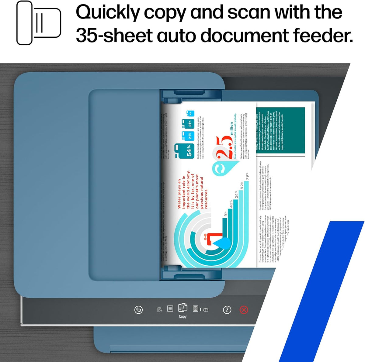 HP Smart Tank 7602 Wireless All-in-One Ink Tank Printer, Scanner, Copier with 2 Years of Ink Included, Best-for-Home Office, Cartridge-Free