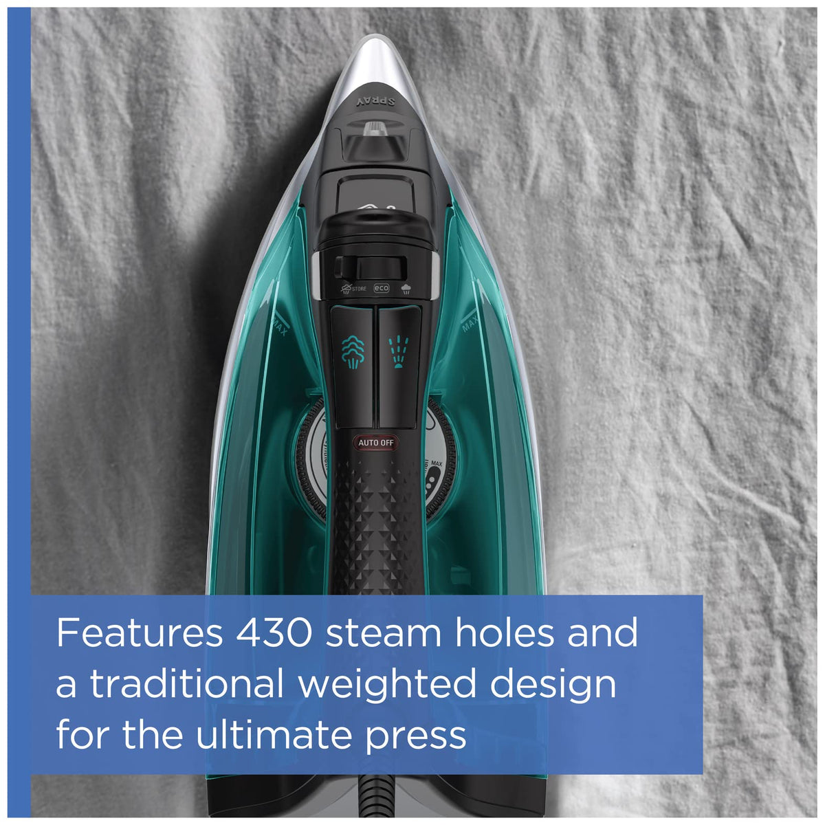 Rowenta Iron Steamer for Clothes Master Steam Station, Professional Steam Iron for Clothes with Stainless Steel Soleplate, 57 Oz, 400 Microsteam