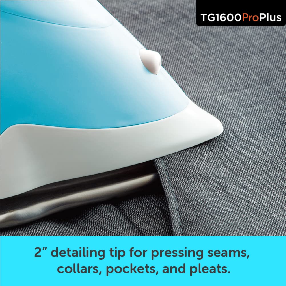 oliso TG1600 ProPlus Smart Iron with Auto-Lift C 1800 Watt Steam Iron for Clothes, Sewing, Quilting & Crafting C Diamond Ceramic-Flow Soleplate