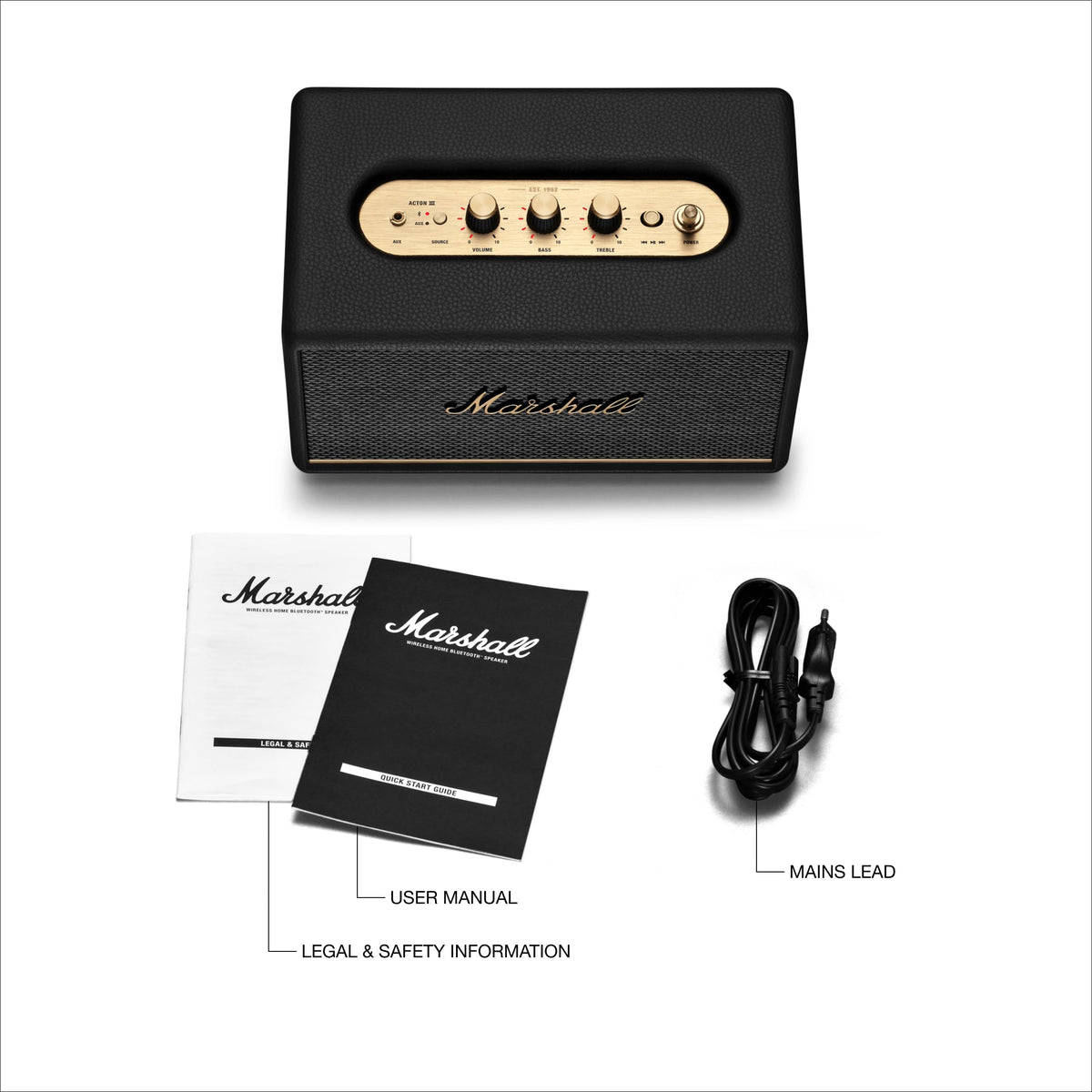Marshall Acton III Bluetooth Home Speaker - Cream