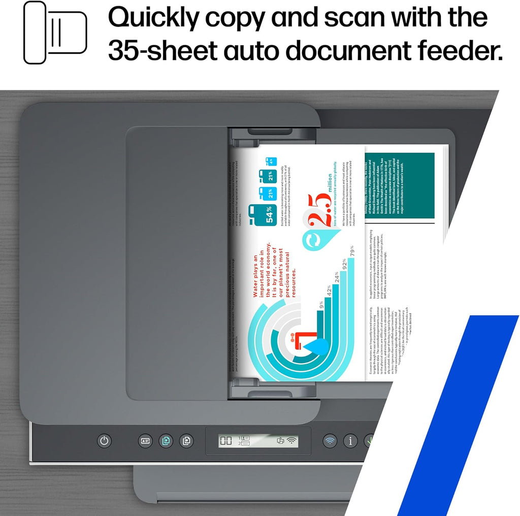 HP Smart Tank 7301 Wireless All-in-One Ink Tank Printer, Scanner, Copier with 2 Years of Ink Included, Best-for-Home Office, Cartridge-Free