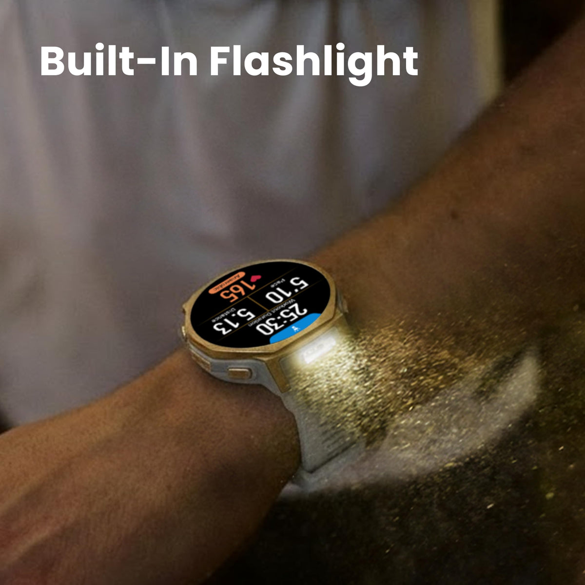 Amazfit T-Rex 3 Pro Outdoor Smart Watch 48mm Sapphire AMOLED Display, Ti Bezel, Dual Band GPS, Offline Maps, 25 Days Battery, Built-in Flashlight, 10