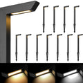 Gardencoin 3CCT LED Low Voltage Landscape Pathway Light, 12V Premium 3000K/4000K/5000K Selectable Path Lights Wired, Modern Walkway Lights Outdoor
