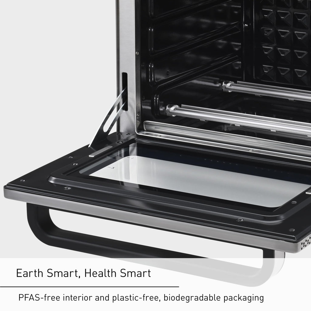 Panasonic FlashXpress Toaster Oven Countertop, 4-Slice Compact Size with Double Infrared Heating, 6 Auto Cook Options and Precise Temperature Control