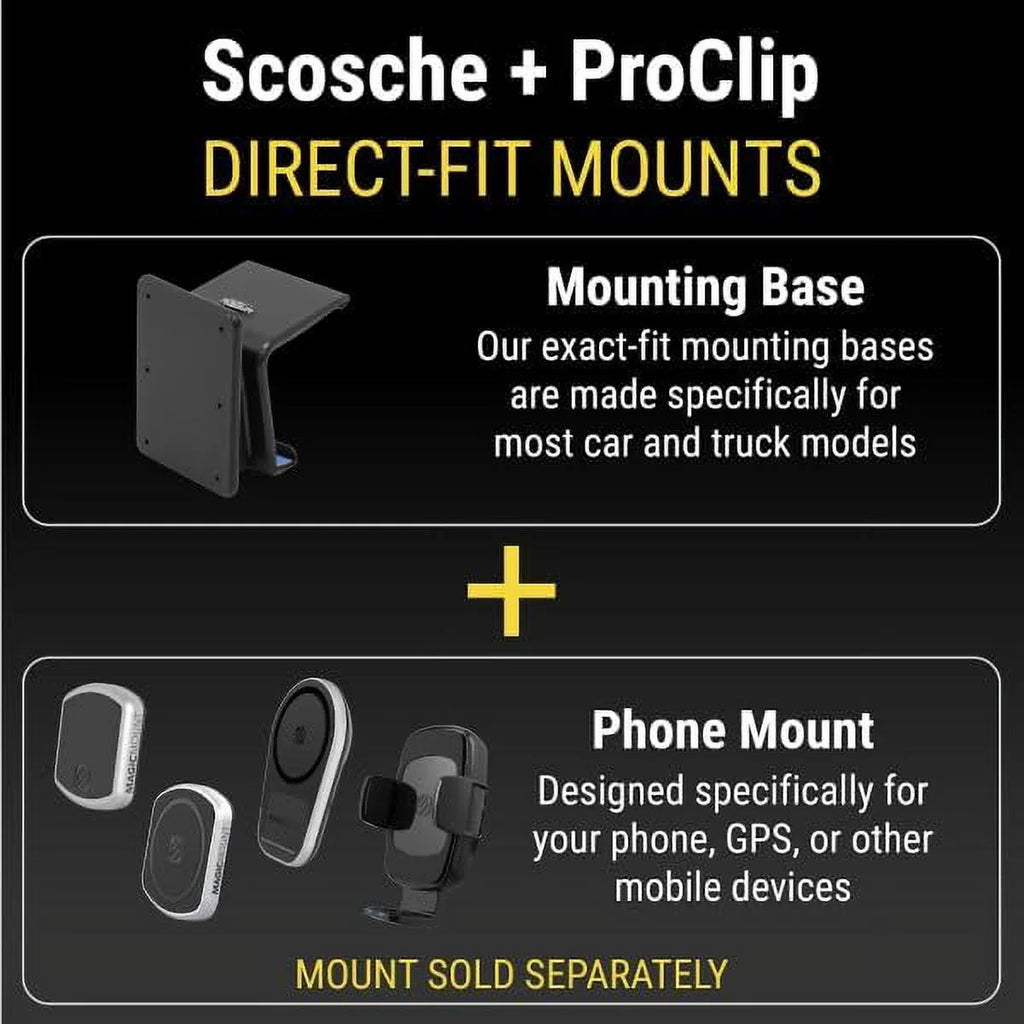 Cherokee with Jeep Base Scosche (Mounting Mount PC854549 Only) 2011-2020 ProClip Grand Center Compatible