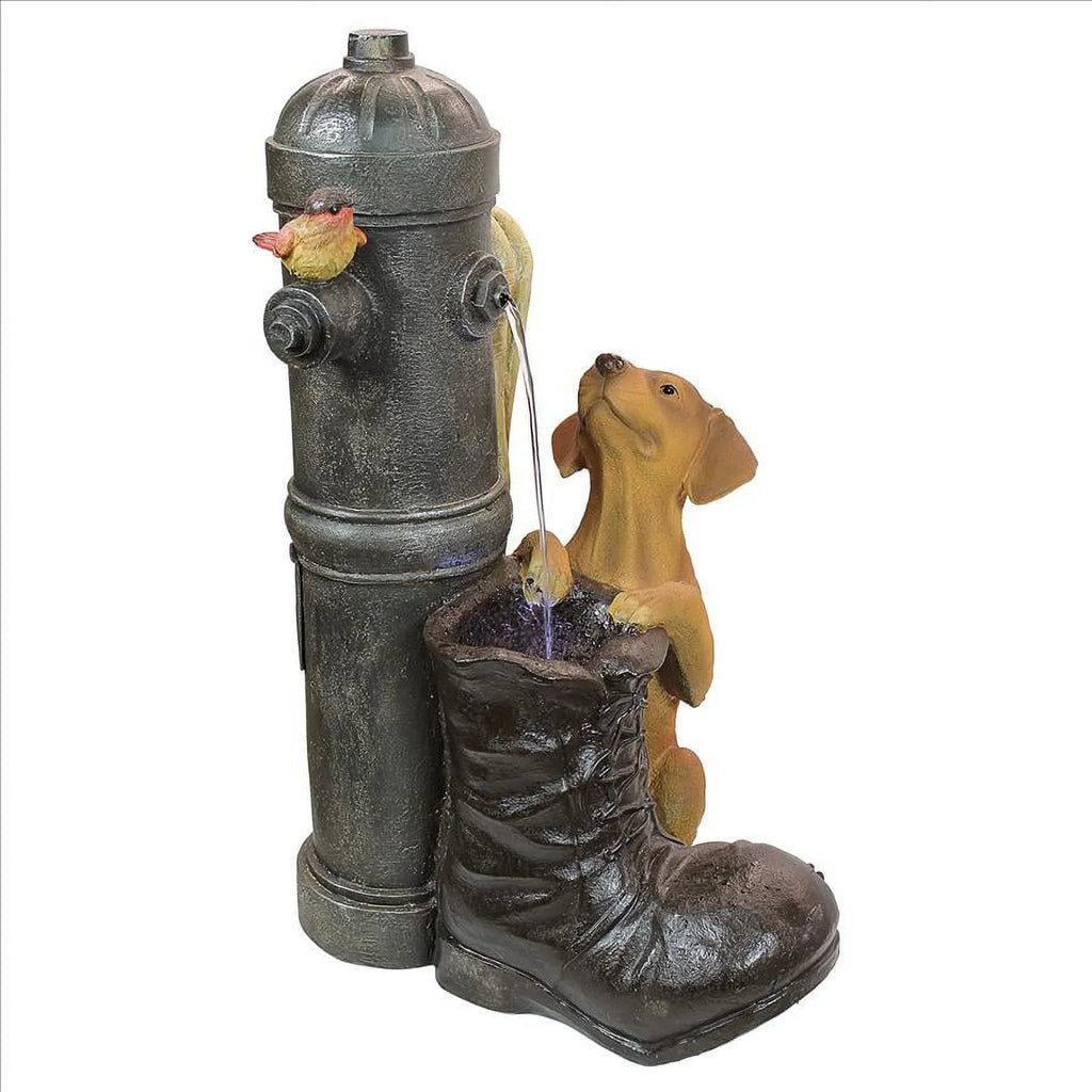 Fountain Hydrant Toscano Design Fire Sculptural Pooch