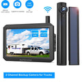 Backup System with Trucks Wireless for View Rear Highway Panel, Camera Observation Trailer Auto-Vox Camera Solar