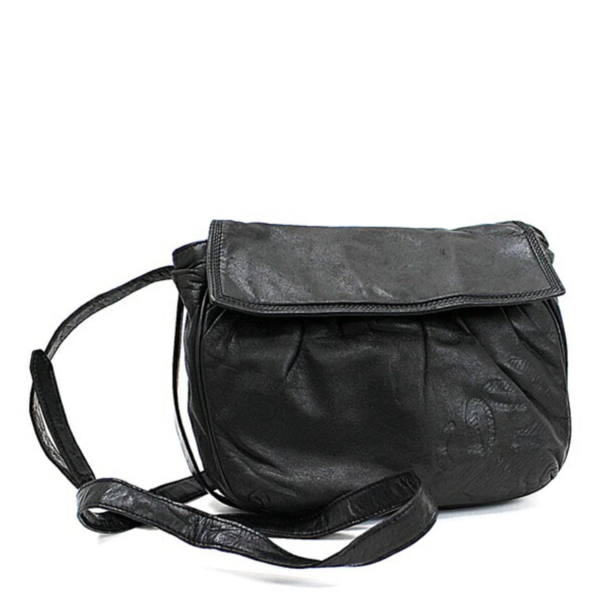 (Good)  Leather Anagram LOEWE Pre-Owned Black Loewe Shoulder Bag