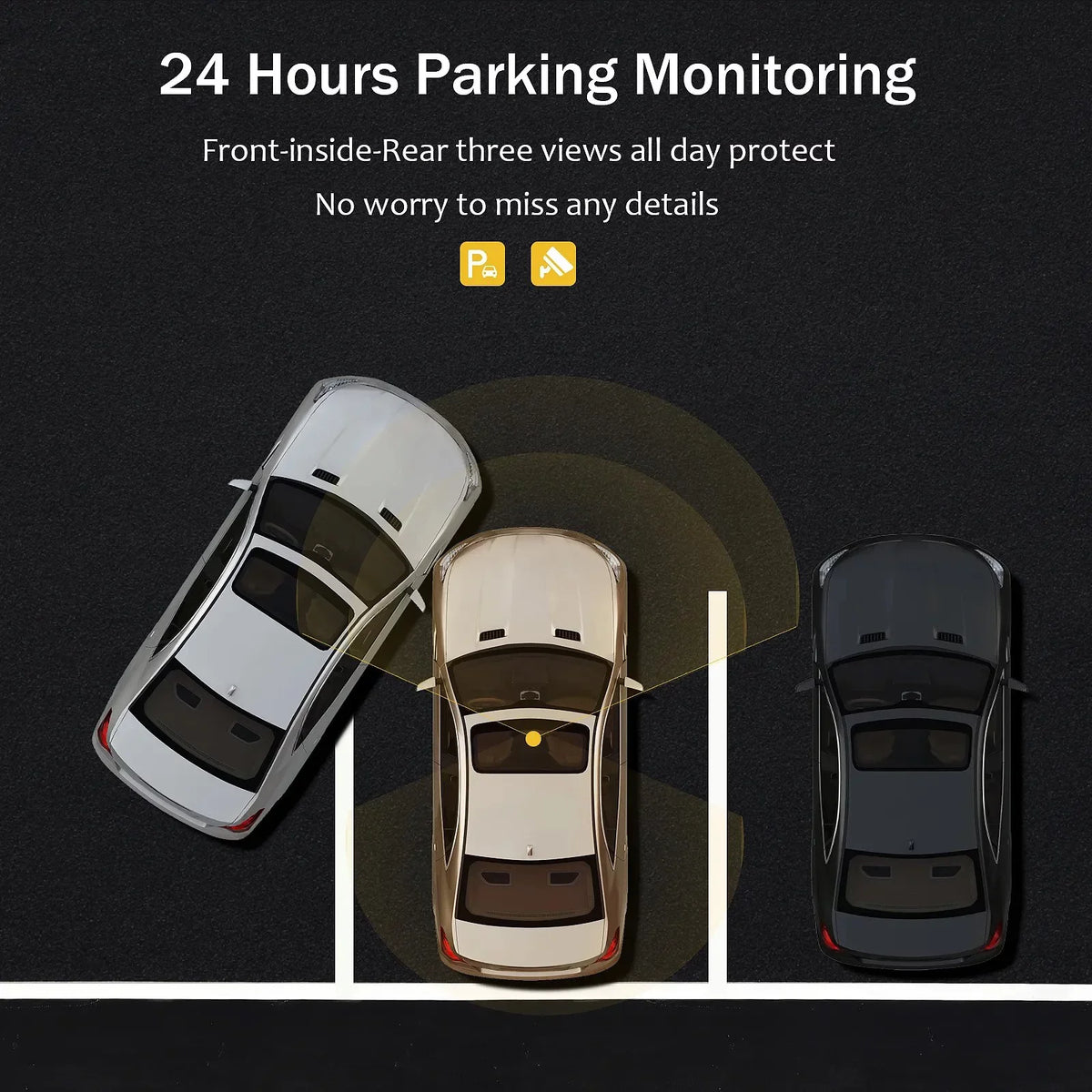 Sale!!! and Loop Infrared Dual Car Dash Camera Monitor Dashcam, 2 Two IR Cam Inside1080P Night Rear G-Sensor Camera Front Parking Way for Cars Recording Dash Vision, Hot Vision Night with Channel